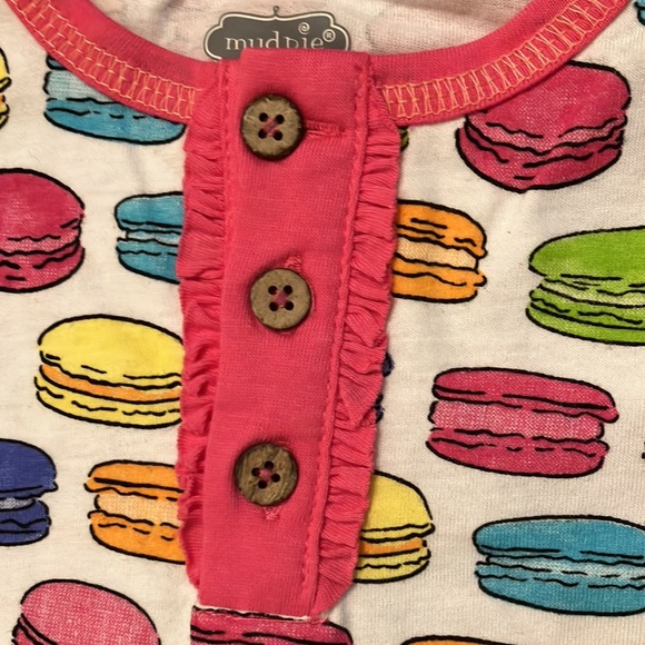 NWT Mudpie macaroon Pajamass 4T Girls Shorts - Picture 4 of 5